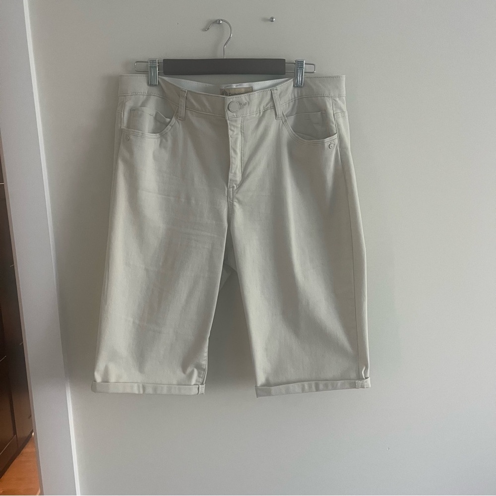 Off-White Denim knee length shorts